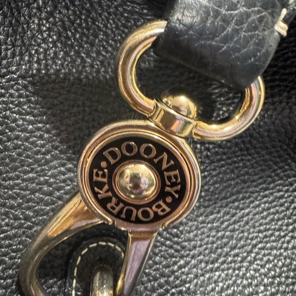 Dooney & Bourke Black Leather Hobo Bag - Picture 2 of 8